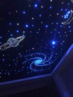 西安星空吊顶儿童房满天星吊顶石膏板星空星空喷绘
